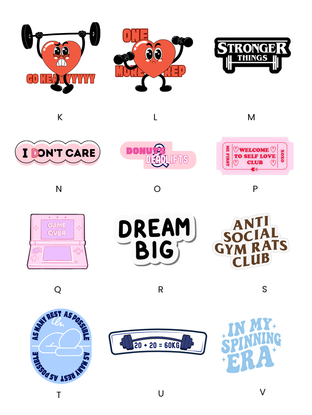 Additional stickers