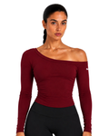 Off-Shoulder Long Sleeve Top