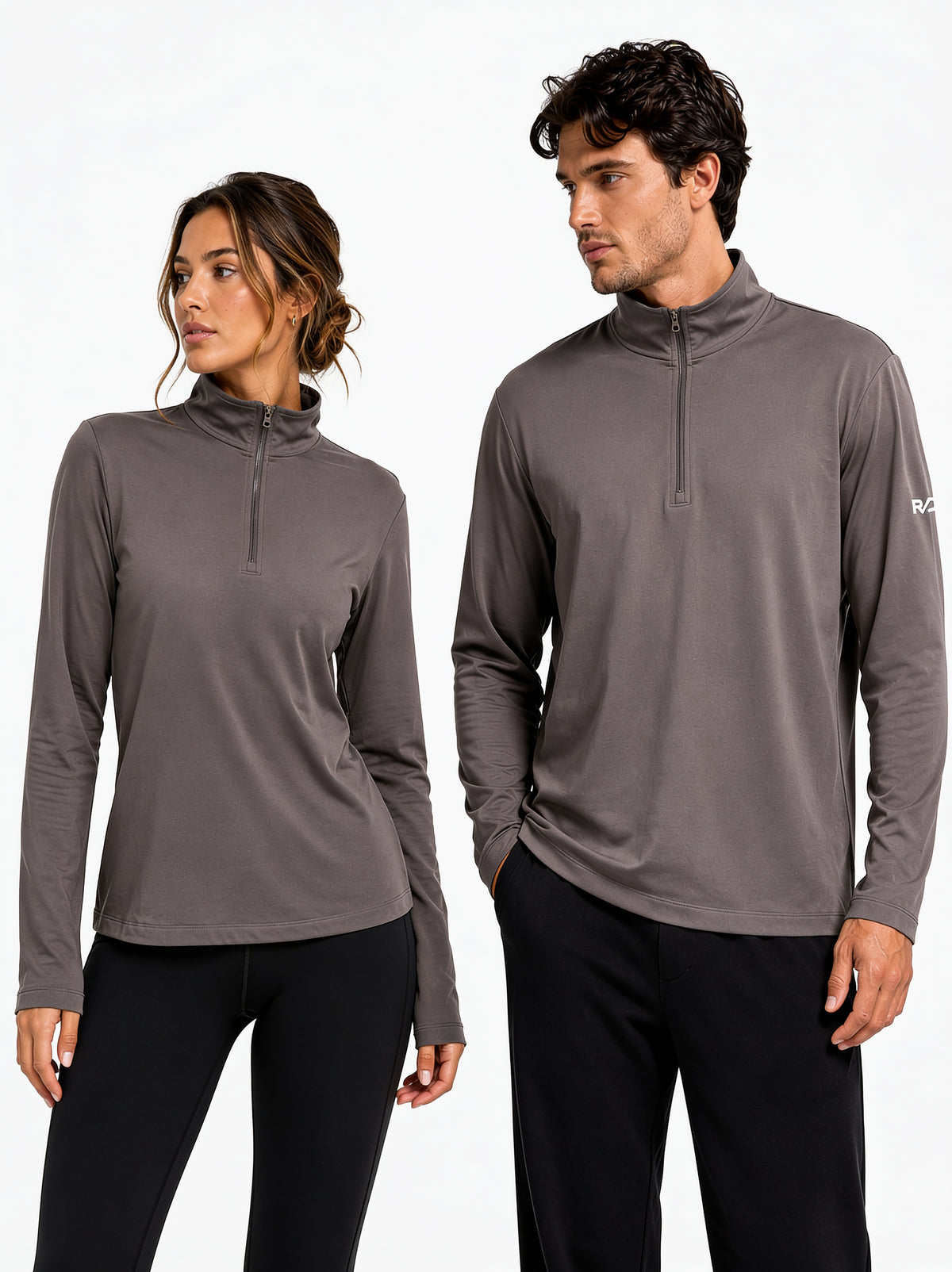 1/4 Zip Long Sleeve - Stone